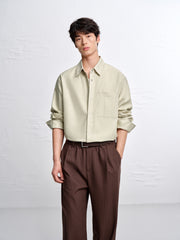 Men's Loose-Fit Shirt with Back Print