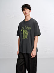 Men's Contrast Embroidered T-Shirt