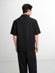 Men's Tencel-Blend Shirt with Embroidery