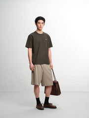 Men's Solid Embroidered T-Shirt
