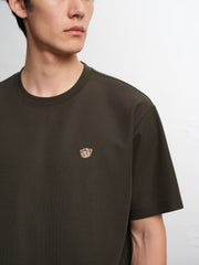 Men's Solid Embroidered T-Shirt