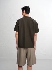 Men's Solid Embroidered T-Shirt