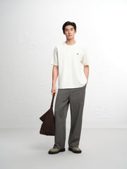 Men's Solid Embroidered T-Shirt