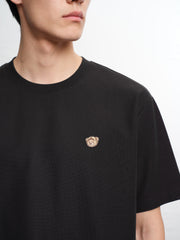 Men's Solid Embroidered T-Shirt