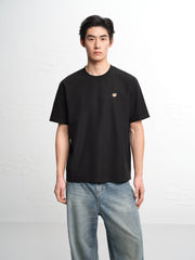 Men's Solid Embroidered T-Shirt