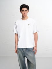 Men's Cotton-Blend T-Shirt with Graphic Embroidery