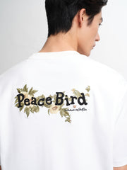 Men's Cotton-Blend T-Shirt with Graphic Embroidery