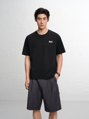Men's Cotton-Blend T-Shirt with Graphic Embroidery