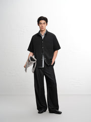 Men's Loose-Fit Textured Shirt
