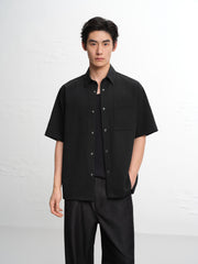 Men's Loose-Fit Textured Shirt
