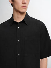 Men's Loose-Fit Textured Shirt