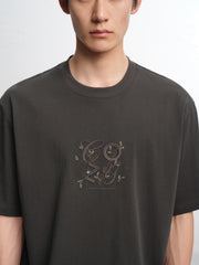 Men's Loose-Fit Contrast Stripe T-Shirt