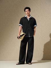 Men's Loose-Fit Textured Shirt