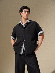 Men's Loose-Fit Textured Shirt