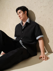 Men's Loose-Fit Textured Shirt