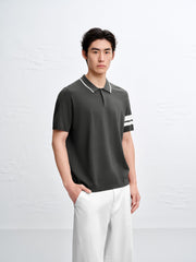 Men's Old Money Striped Polo Shirt