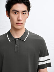 Men's Old Money Striped Polo Shirt