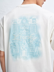 Men's Cotton Graphic T-Shirt with Embroidery