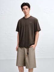 Men's Cotton Graphic T-Shirt with Embroidery