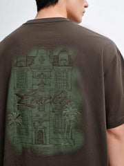 Men's Cotton Graphic T-Shirt with Embroidery