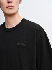 Men's Cotton Graphic T-Shirt with Embroidery