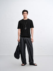 Men's Breathable Lyocell Knit T-Shirt