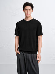 Men's Breathable Lyocell Knit T-Shirt