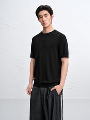 Men's Breathable Lyocell Knit T-Shirt