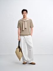 Men's casual loose parachute jeans