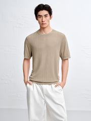 Men's Breathable Lyocell Knit T-Shirt