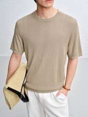 Men's Breathable Lyocell Knit T-Shirt