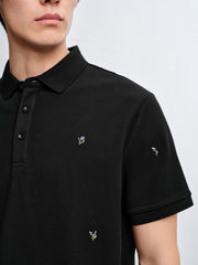 Men's Allover Embroidered Cooling Polo Shirt
