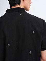 Men's Allover Embroidered Cooling Polo Shirt