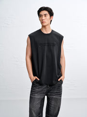 Men's Cotton Washed Crewneck Tank