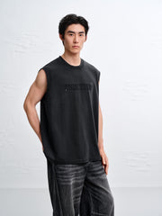 Men's Cotton Washed Crewneck Tank