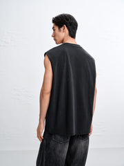 Men's Cotton Washed Crewneck Tank