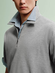 Men's Loose-Fit Waffle Polo Shirt