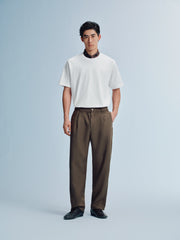 Men's Minimal Solid T-Shirt with Patch Detail