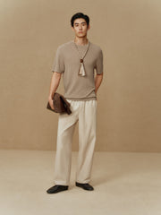 Men's Breathable Lyocell Knit T-Shirt