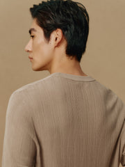 Men's Breathable Lyocell Knit T-Shirt