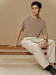 Men's Breathable Lyocell Knit T-Shirt