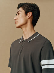 Men's Old Money Striped Polo Shirt