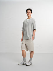 Men's Contrast Fake Layered Short-Sleeve T-Shirt