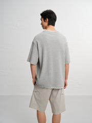 Men's Contrast Fake Layered Short-Sleeve T-Shirt