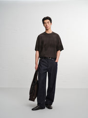 Men's Casual Loose Fit Embroidered T-Shirt