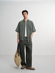 Men's Casual Breathable Short-Sleeve Outerwear Shirt