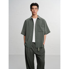 Men's Casual Breathable Short-Sleeve Outerwear Shirt