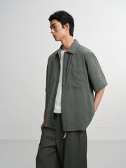 Men's Casual Breathable Short-Sleeve Outerwear Shirt