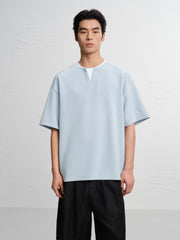 Men's Casual Faux-Layer Short Sleeve Tee