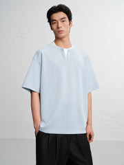 Men's Casual Faux-Layer Short Sleeve Tee